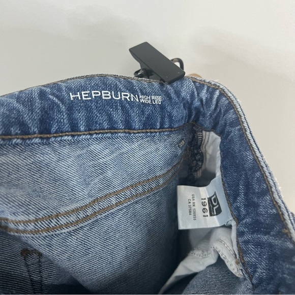 DL1961 Hepburn wide leg high rise jeans blue size 26 - Picture 7 of 7